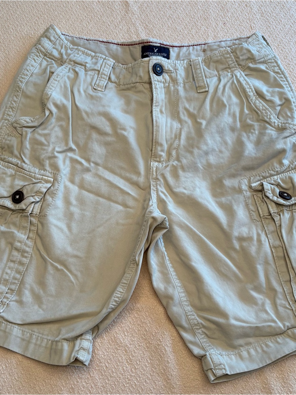 America Eagle Men’s 31 Cargo Shorts Khaki